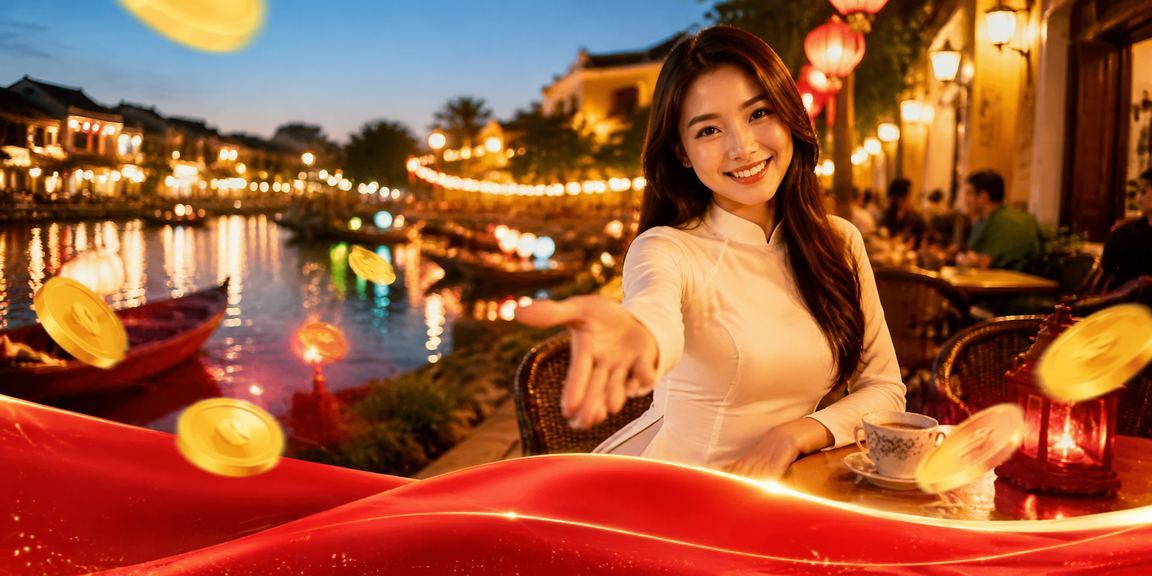 Người dùng tại Hội An kiểm tra hoàn tiền và kèo thể thao trong quán cà phê