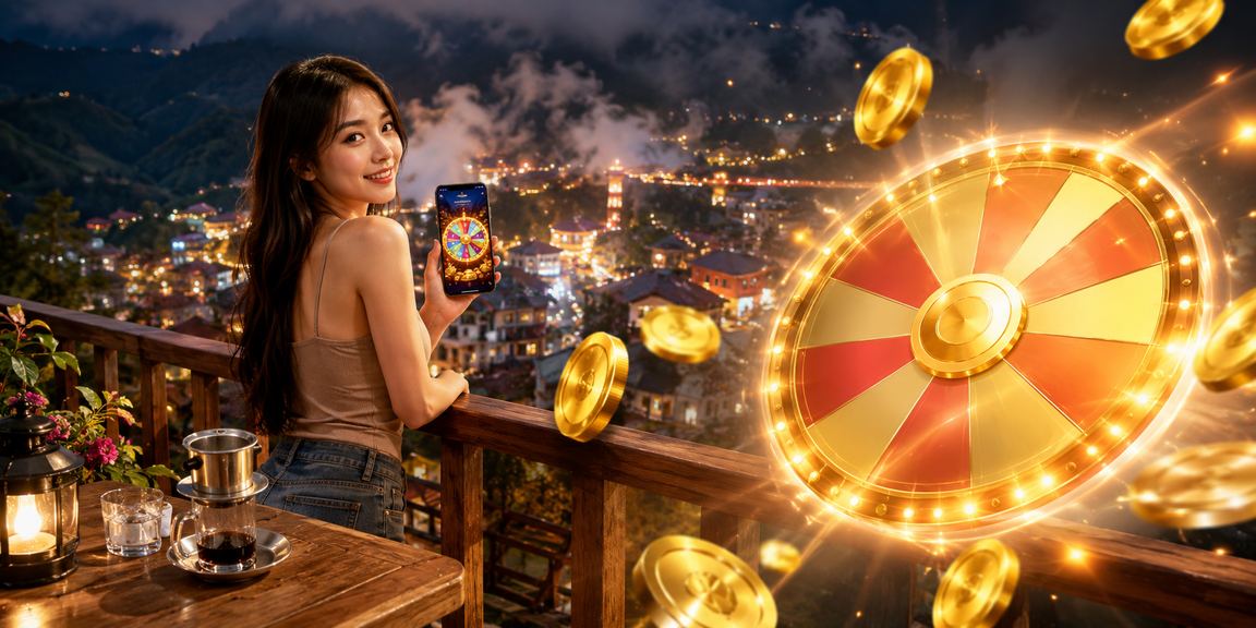 Người dùng tại Sa Pa thưởng thức cà phê và tham gia roulette trực tuyến trên nền tảng grok3